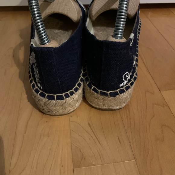 Soludos, Espadrille, Black wi/ Off White Hand Embroidered Detail - Picture 6 of 6